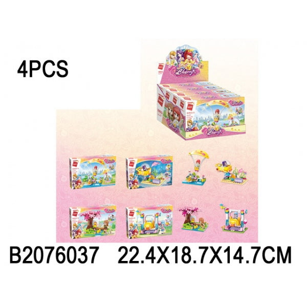 Constructeur en plastique. атракцион, с фигуркой, в ассорт. dans le cor. dans l'affichage up-4шт dans kor.16up