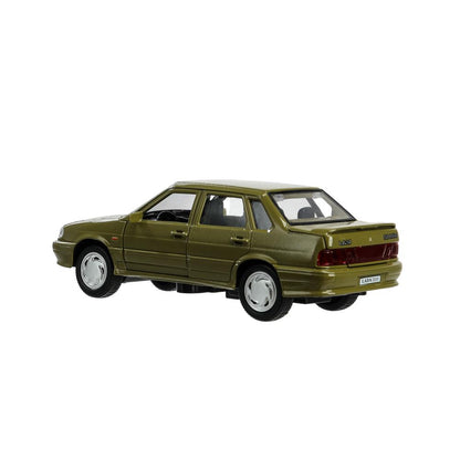 Machine en métal vaz-2115 "samarra" d'une longueur de 12 cm, double, sero-zeleny, cor. Parc technologique dans le cor.2*36шт