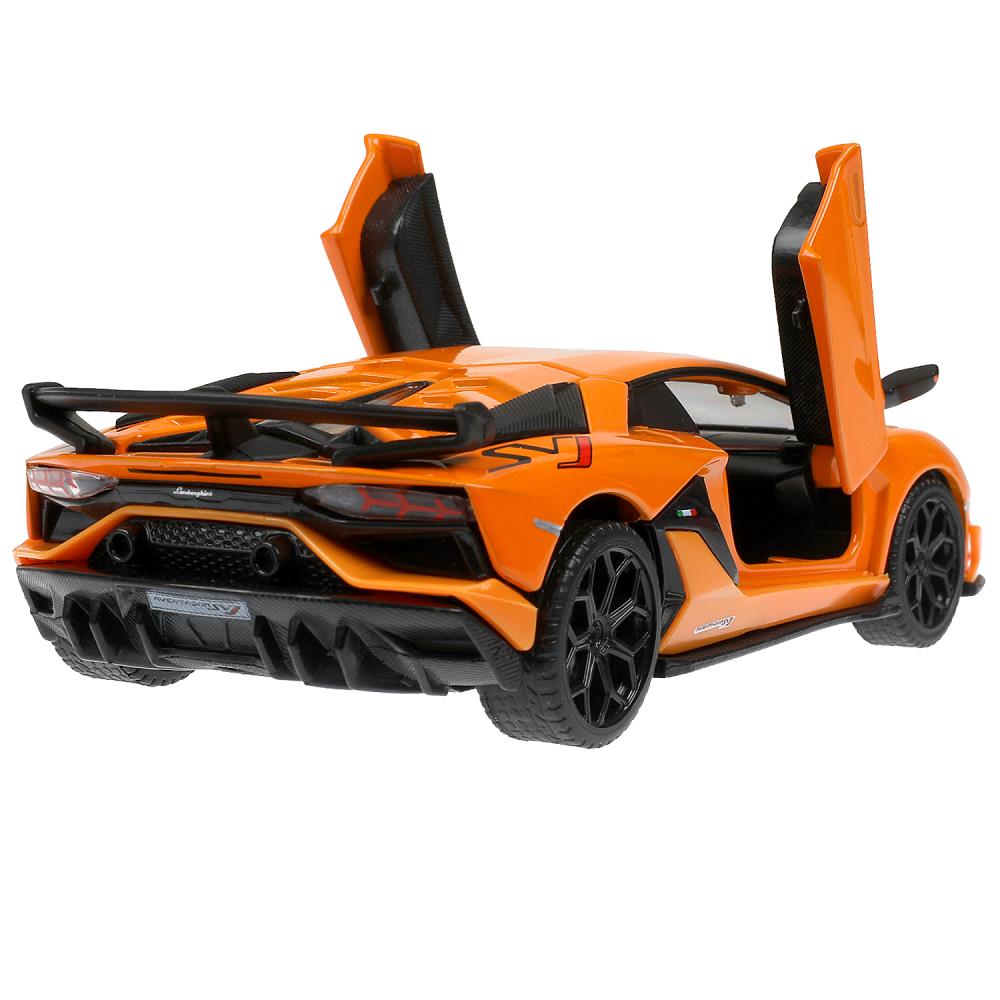 Машина металл свет-звук lamborghini aventador svj, 15,5 см, двери, инерция Технопарк в кор.2*24шт