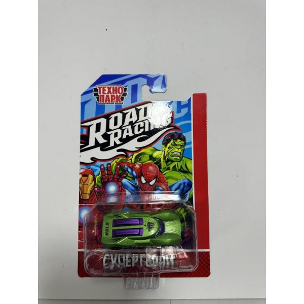 Machine en métal de course sur route super-héros 7,5 cm, dans un assortiment, en blister. Parc technologique en cor.2*240шт