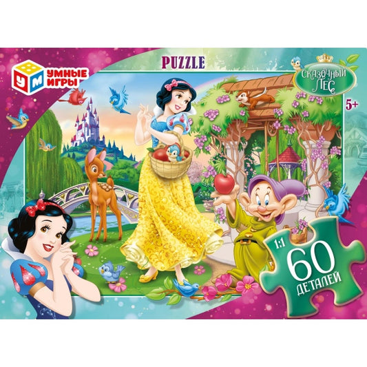 Сказочный лес. Пазл классический в коробке. 60 деталей. 190х141х35 мм. Умные игры в кор.24шт