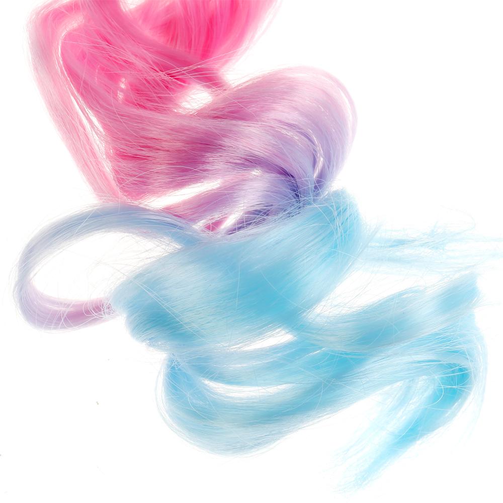 Аксесс д/девочек СКАЗОЧНЫЙ ПАТРУЛЬ прядь волос на заколке (фуксия/син) МИЛАЯ ЛЕДИ уп-10шт в cor.50up