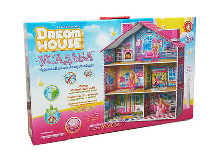 Кукольный домик быстрой сборки. Dream House. "Усадьба"
