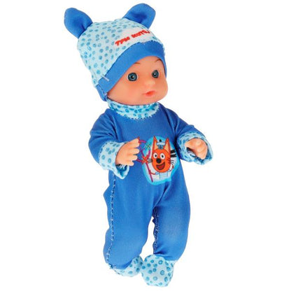 Пупс функц Три Кота 15см, пьет, пис, бутылочка, на блистере КАРАПУЗ в кор.72шт