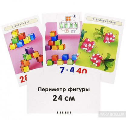 Занимательные карточки. IQ тренажеры. Математика 4. Попугаи. Умножение и деление. 48 карточек