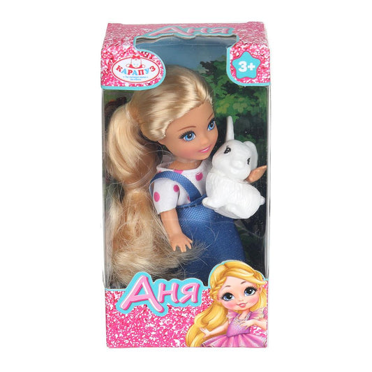 Кукла Аня 12 см, пит., кор. КАРАПУЗ в кор.120шт