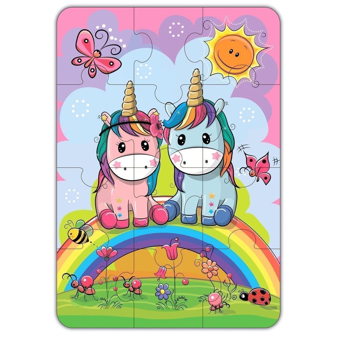 Дрофа. Baby Puzzle. "Радужные единороги" арт.3848