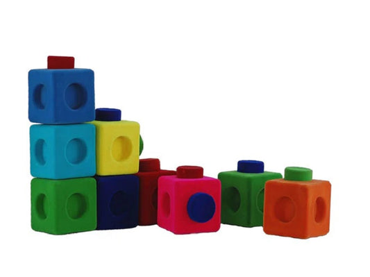 Rubbabu. 20285 Мягкий конструктор "Rubbablox" 9 дет. из каучука