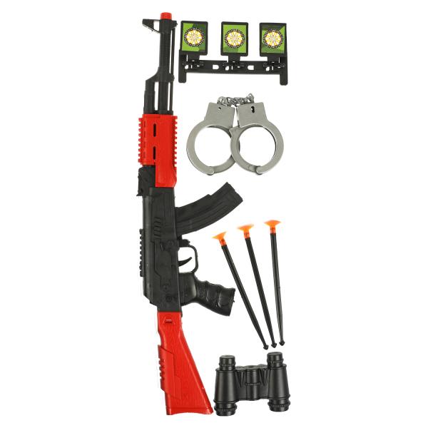 Набор оружия ВОЕННЫЙ автомат с присосками, блист.21*63,8*6см ИГРАЕМ ВМЕСТЕ в кор.2*72шт