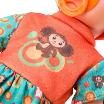 Пупс озвуч Чебурашка 30см, пьет, писает, закр. глазки, 4 акс КАРАПУЗ в кор.12шт