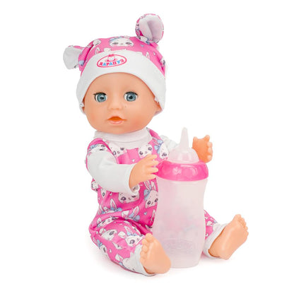 Пупс озвучивает 20см, пьет, пишет, закр. глазки, 3акс КАРАПУЗ в кор.24шт