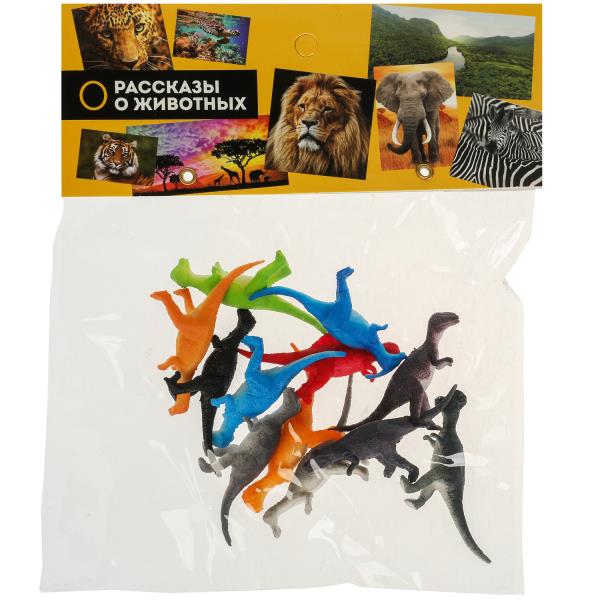 Игрушка пластизоль ДИНОЗАВРЫ 12 шт. в пак. ИГРАЕМ ВМЕСТЕ в кор.2*144наб