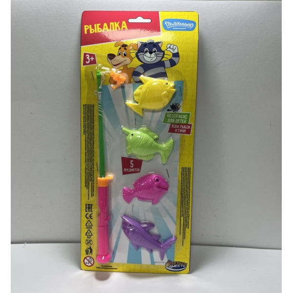Игра рыбалка, СОЮЗМУЛЬТФИЛЬМ на блистере 17*35*3 ИГРАЕМ ВМЕСТЕ