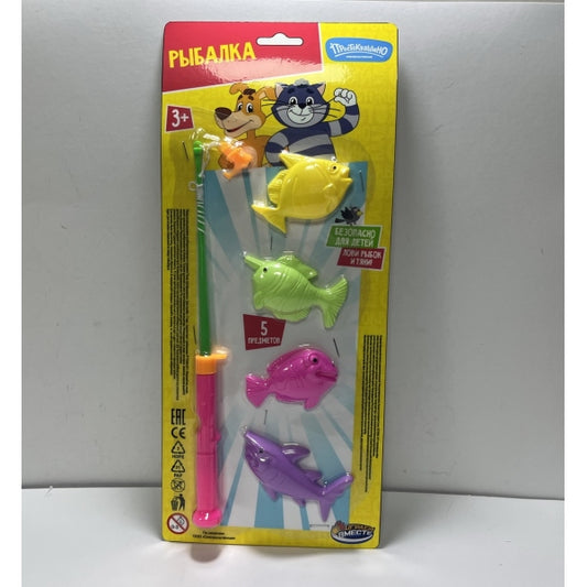 Игра рыбалка, СОЮЗМУЛЬТФИЛЬМ на блистере 17*35*3 ИГРАЕМ ВМЕСТЕ