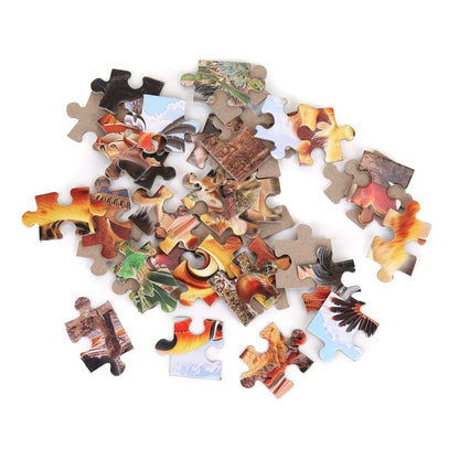 Весёлые джунгли. Пазлы в коробке 104 детали. 190х141х35 мм. Умные игры в кор.24шт