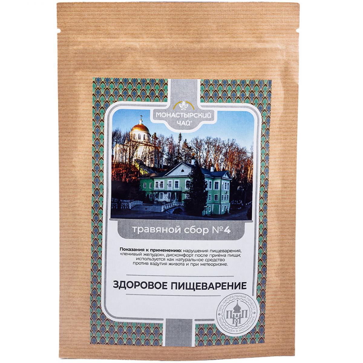 Монастырский чай травяной сбор № 4 "Здоровое пищеварение"