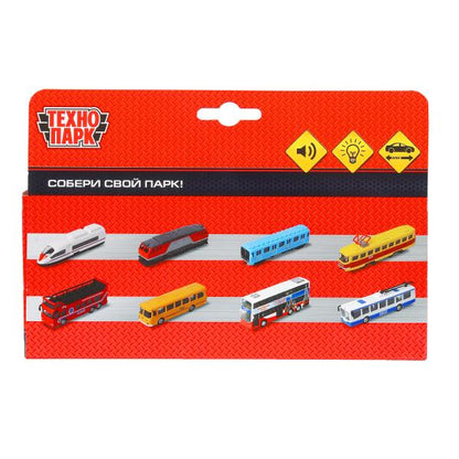 Машина металл светзвук паровоз, 15 см, инерц., кор. Технопарк в кор.2*24шт
