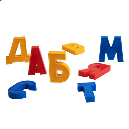 МАГНИТНАЯ АЗБУКА. НАБОР БУКВ РУССКОГО АЛФАВИТА (H=35, 106 ШТ.) в кор.10шт