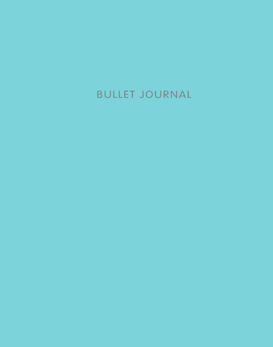 Bullet Journal (Бирюзовый) 162х210мм, твердая обложка, пружина, блокнот в точку, 120 стр.