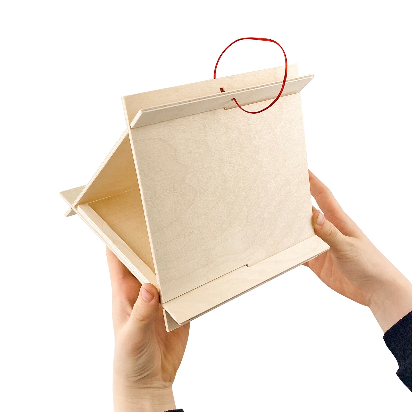 Кормушка для птиц деревянная (весенний рисунок)