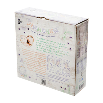 НАБОР ДЛЯ ТВОРЧЕСТВА. "ЛАПОЧКА. СЛЕПКИ РУЧЕК ВАШЕГО МАЛЫША" в кор.10шт