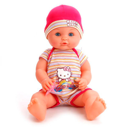 ПУПС "КАРАПУЗ" HELLO KITTY 40СМ, 3 ФУНКЦИИ, ПЬЕТ И ПИСАЕТ, С АКСЕСС. В РУСС. КОР. в кор.8шт