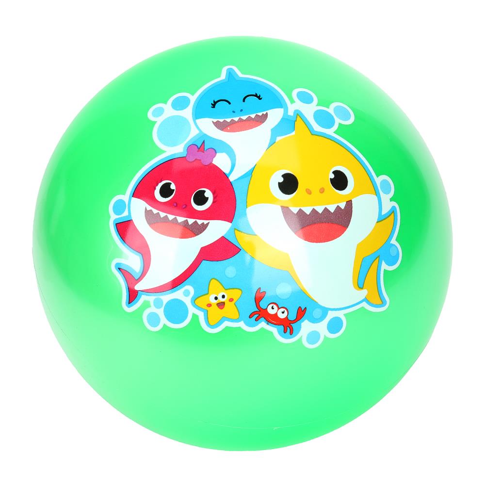 AD-9(SHARK) (144) Мяч пвх 23 см акуленок с наклейкой, в сетке ИГРАЕМ ВМЕСТЕ в кор.144шт