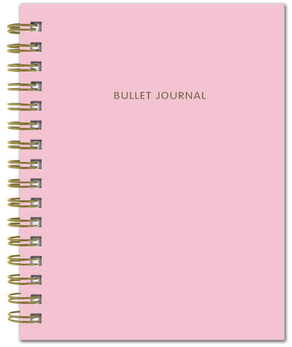 Bullet Journal (Пудровый) 162x210мм, твердая обложка, пружина, bloc в точку, 120 стр.