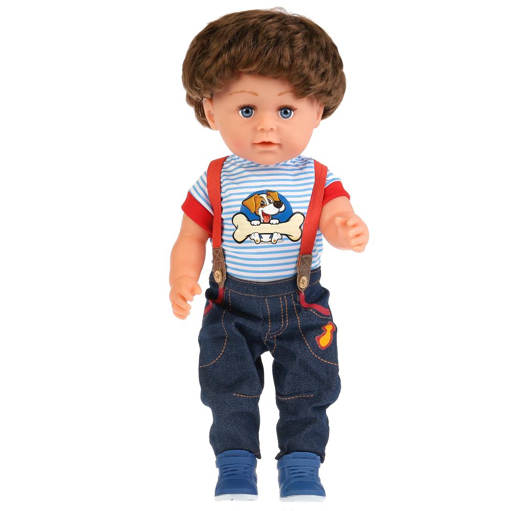 Кукла Никита, 6 функций, 40см, пьет, писает, плачет наст. слезами, с аксесс. в кор Карапуз в кор.4шт