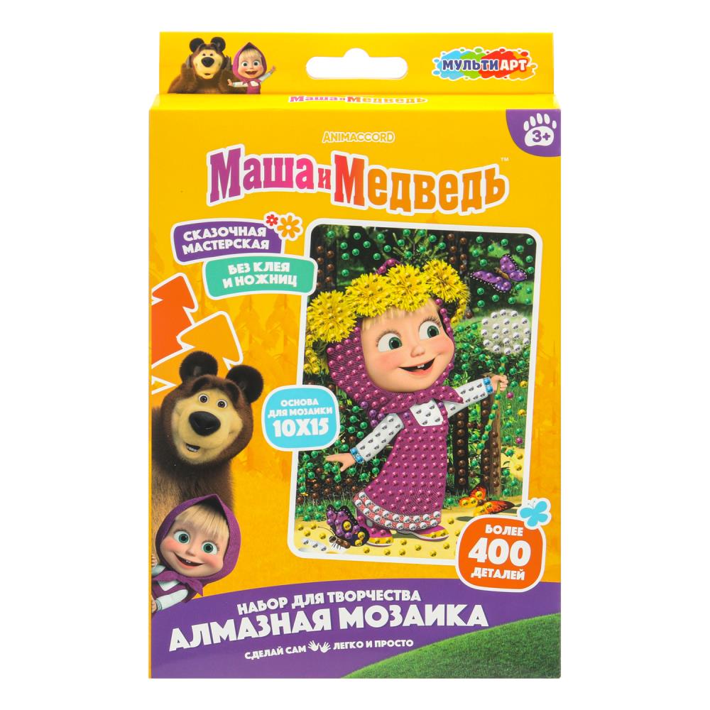 Mosaïque en aluminium 10*15 cm, en corbeau de Masha et de Medvedь, МУЛЬТИ АРТ en cor.50шт