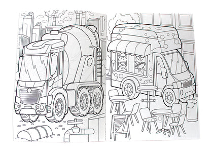 РАСКРАСКА С МАШИНКАМИ. МЕГАТАЧКИ