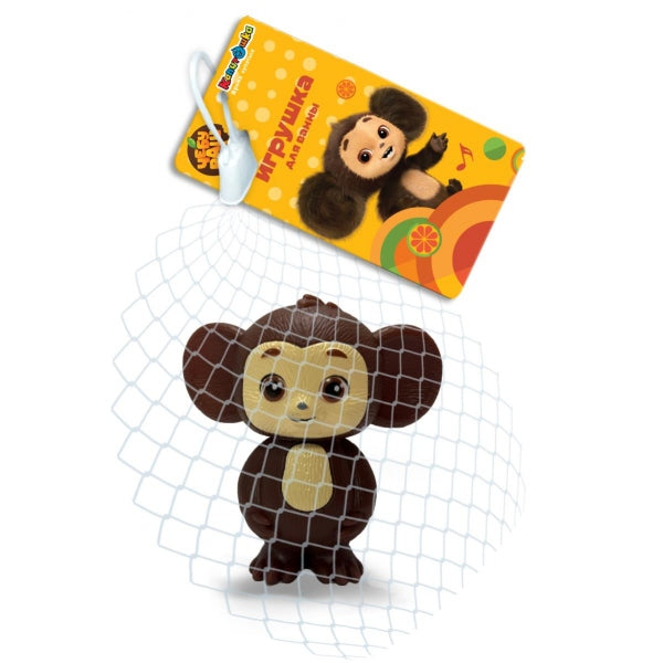 Игрушка пластизоль для ванны Чебурашка в сетке КАПИТОШКА в кор.2*144шт