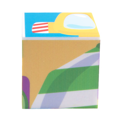 Кубики "На стройке" (без обклейки) 9 шт Детские игрушки