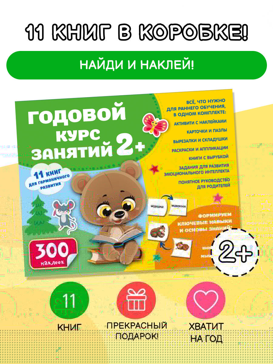 Годовой курс занятий 2+. Набор из 11 книг