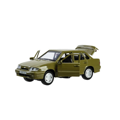 Machine en métal vaz-2115 "samarra" d'une longueur de 12 cm, double, sero-zeleny, cor. Parc technologique dans le cor.2*36шт