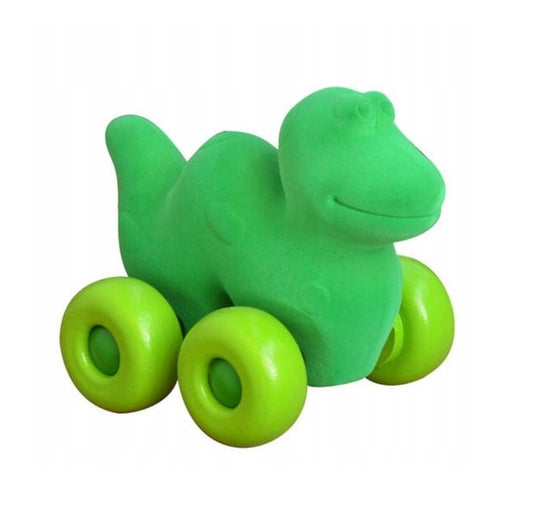 Rubbabu. 20131 Каталка "Динозавр на колесах" большой, из каучука