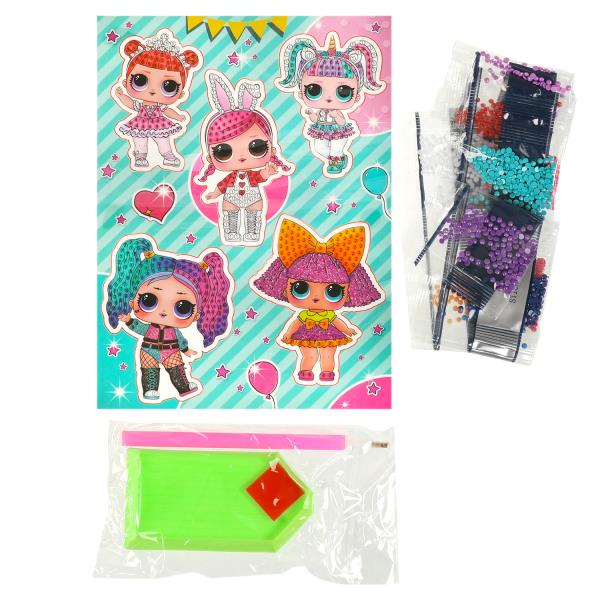 Multiart алмазные мозаики куколки модницы МУЛЬТИ АРТ в кор.50шт