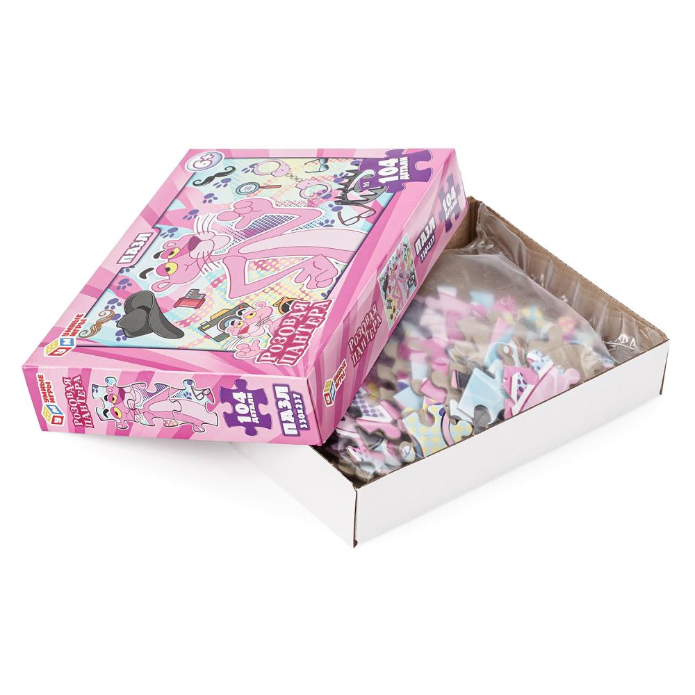 Розовая пантера. Il y a 104 détails dans le robot. 190х141х35 mm. Умные игры. dans кор.24шт