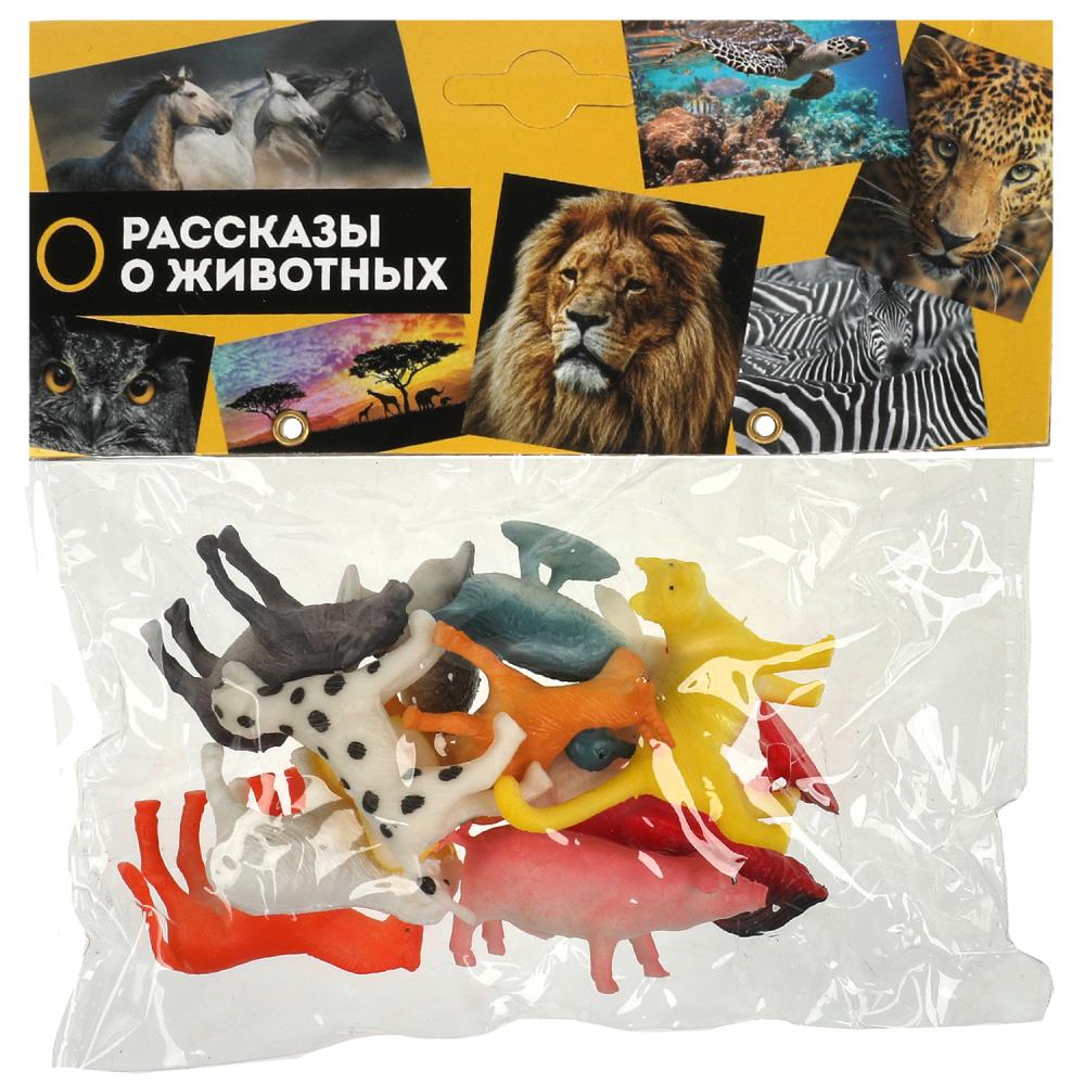 Игрушки пластизоль набор из 12-ти домашних животных в пакете ИГРАЕМ ВМЕСТЕ в кор.2*120наб