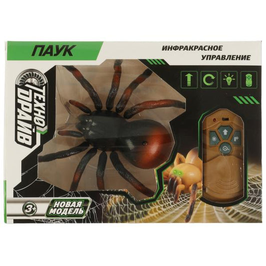 Паук на р/у свет, движение, usb з/у, цвет в ассорт, кор.25*18*5,1см ТЕХНОДРАЙВ в кор.2*12шт