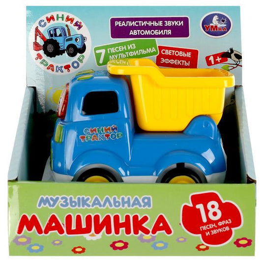 Умка. Музыкальная машинка "Синий трактор" 18 песен, фраз, звуков, кор. бат., арт.1805A195-R345285