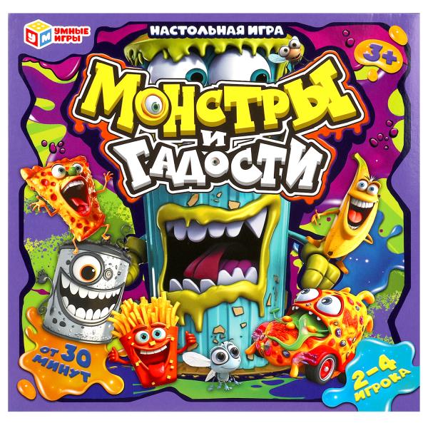Des monstres et des monstres. Настольная игра-квадрат. 40 cartes. 250х250х55 mm. Умные игры в кор.10шт