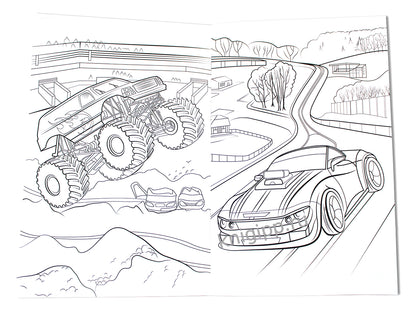 ЛЮБИМАЯ РАСКРАСКА эконом А4. ГОНКИ