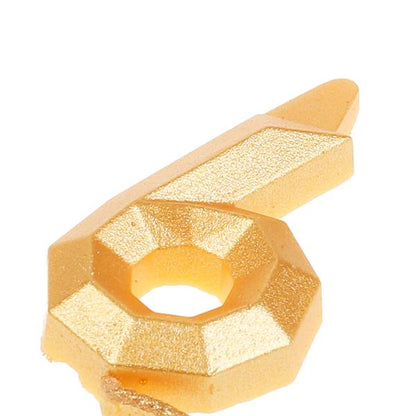 Свеча для торта, цифра "9", золото, блистер,с днем рождения ЧУДО ПРАЗДНИК в кор.48шт