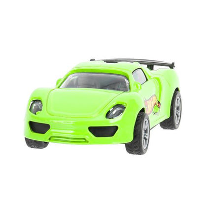 Machine en métal Hot Vils SPПОРТКАР 9,5 см, зеленый, инерц., kor. - dans le cor.2*120шт