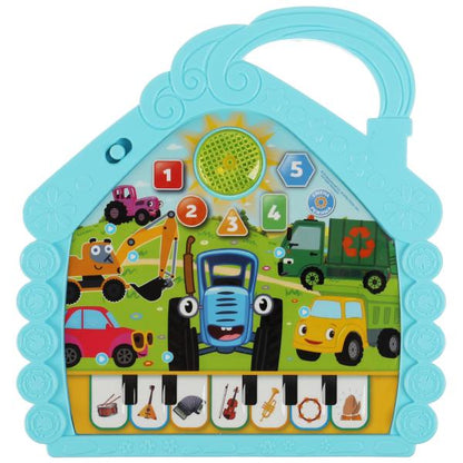 Музыкальный домик Синий ТРАКТОР 50 песен, звуков, фраз.свет.blist.bat. Умка в кор.72шт