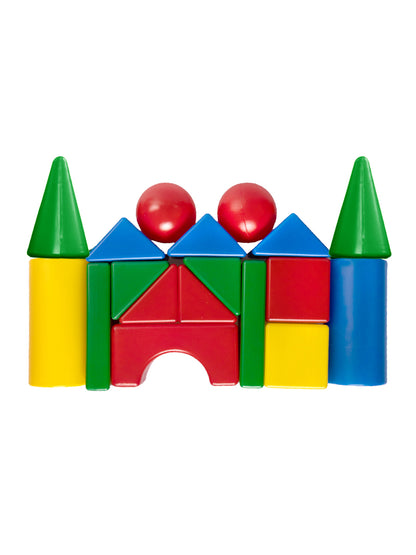 Construction d'un bâtiment en plastique de 18 éléments