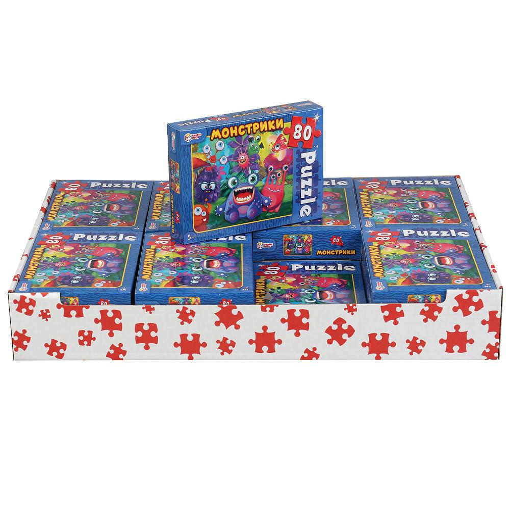 Monstres. пазлы классические в коробке. пазл 80 détails. Jeux gratuits Tous les jeux 16шт в кор8уп