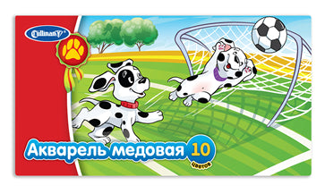 Краски акварельные медовые 10цв FA-010-DALM