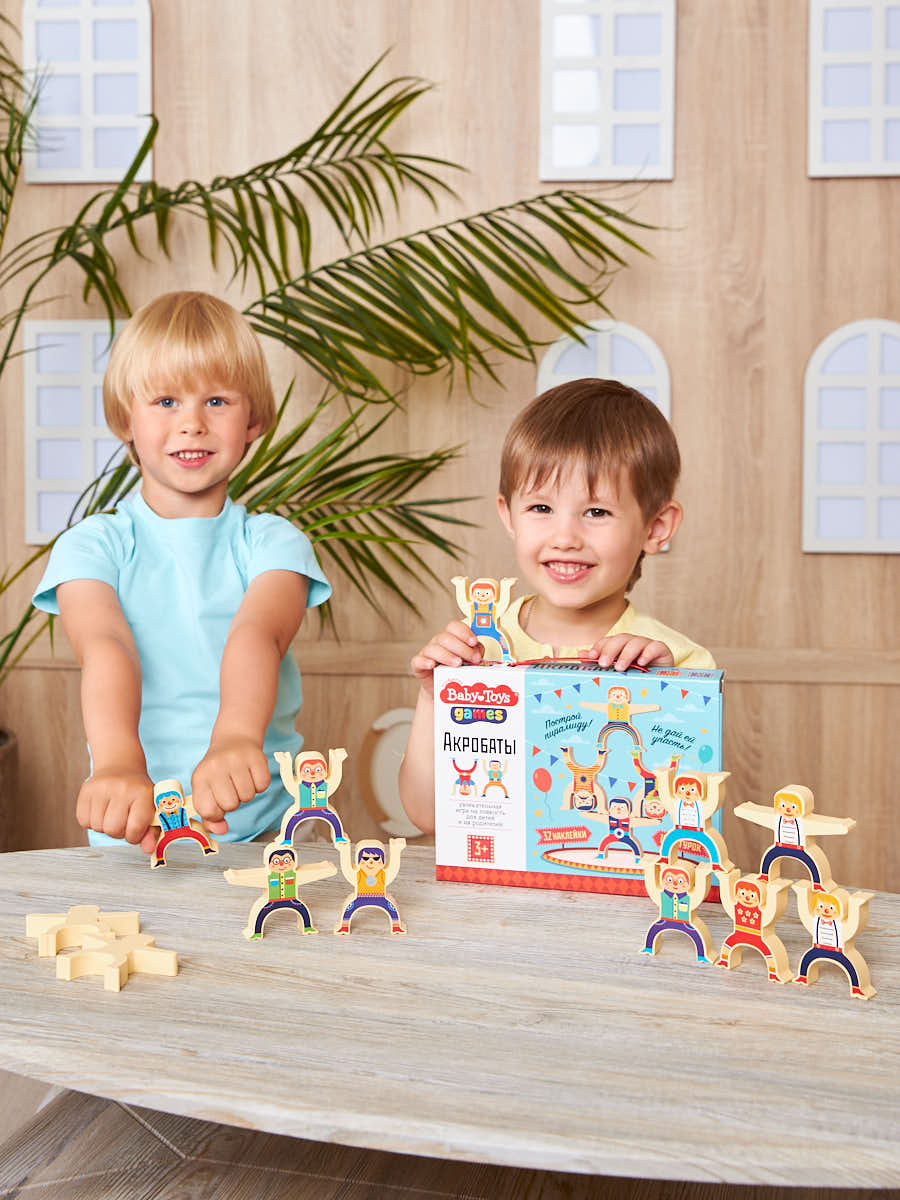Игра настольная "Акробаты" серия Baby Toys Games 16 шт.